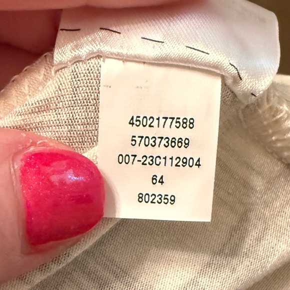 Chicos Size 3 Black & Cream Grid Pattern Square-Neck Lined Shirt, 3/4 Sleeve NWT - Picture 6 of 15